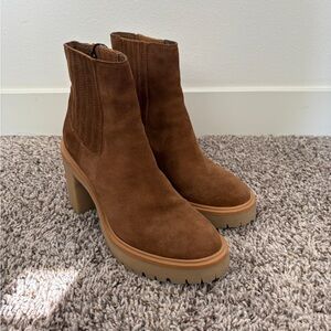 Dolce Vita Tan Suede Heeled Boots